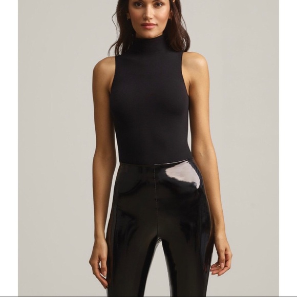 New Commando Ballet Turtleneck Bodysuit - Matte Black - One Size - Picture 1 of 9
